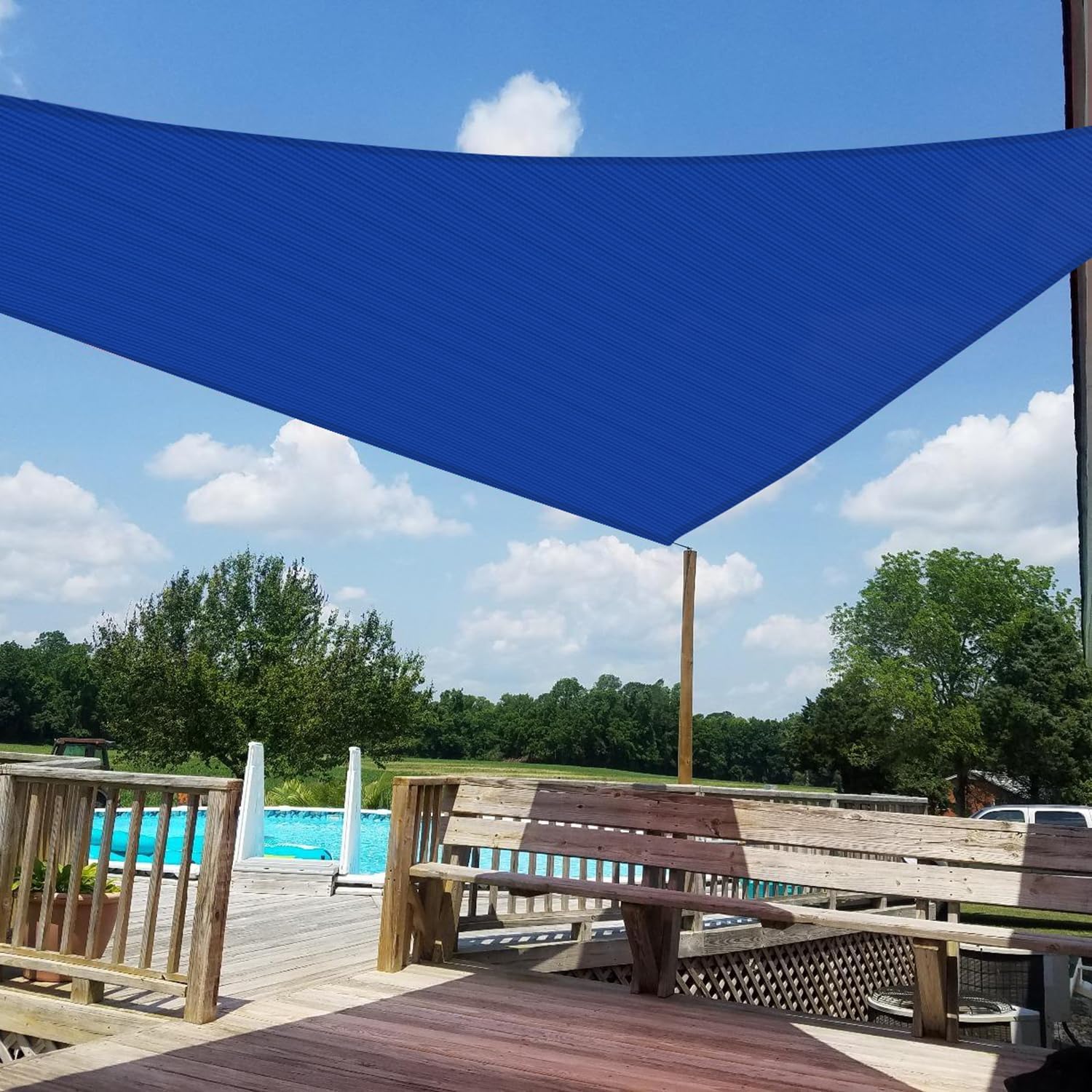 Windscreen4less 12ft x 12ft Triangle Sun Shade Sail for Outdoors