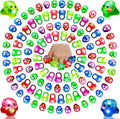 Halloween Light Up Rings 100 Pcs Neon - Party Favor Pack
