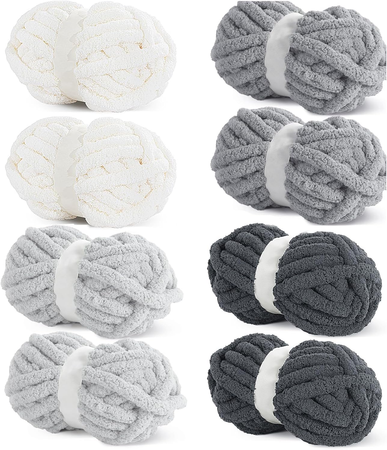 HOMBYS Chunky Yarn for Crocheting - Super Bulky Soft Chenille