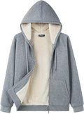 Women's Fleece Lined Zip Up Hoodie Jacket for Everyday Warmth