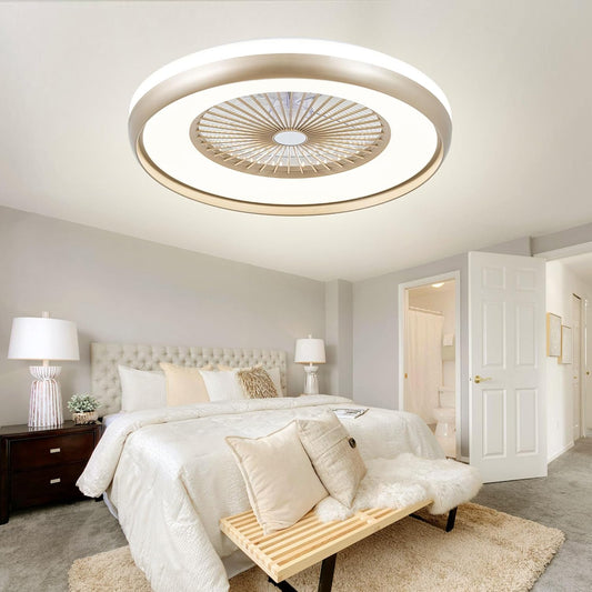 24 Bladeless Ceiling Fan with Light Remote for Modern Homes