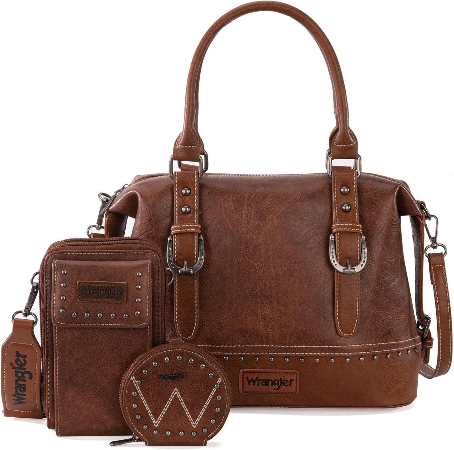 Wrangler 3Pcs Doctor Bag Set for Women with Cell Phone Purse