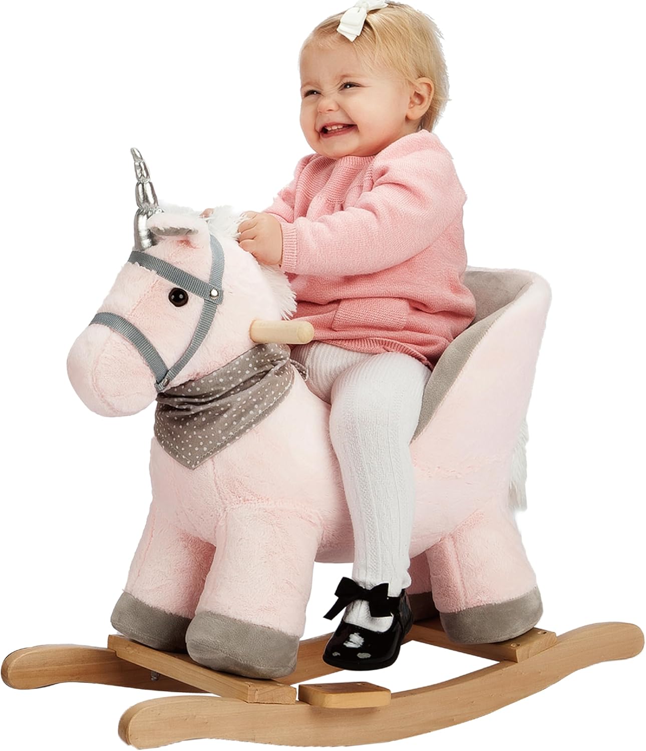 Rocking Horse Unicorn for Toddlers - Plush Ride on Horse Experience