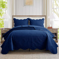 IR Imperial Rooms Twin Quilt Bedding Set (68 x 86) - Embossed Floral