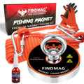 FINDMAG 1500 LBS Fishing Magnets Kit - Heavy Duty Retrieval Magnet