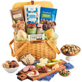 Harry & David Picnic Basket Pears, Cheese, Sausage, And Crackers Gift