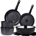 GiPP Ceramic Pots and Pans Set Non Stick 15-Piece - Healthy Ceramic