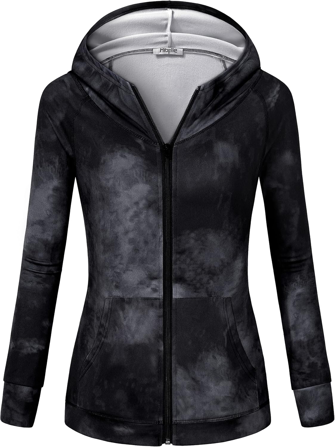 Hibelle Women's Full-Zip Fleece Lined Hoodie for Active Wear