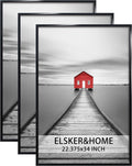22.375 x 34 Poster Frame 3 Pack - Black Sturdy Wall Frames