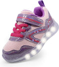 Light Up Toddler Sneakers for Boys and Girls - Breathable LED Shoes