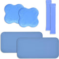 Yoga Knee Support Pad for Women - Set of 6 with Mat and Bands