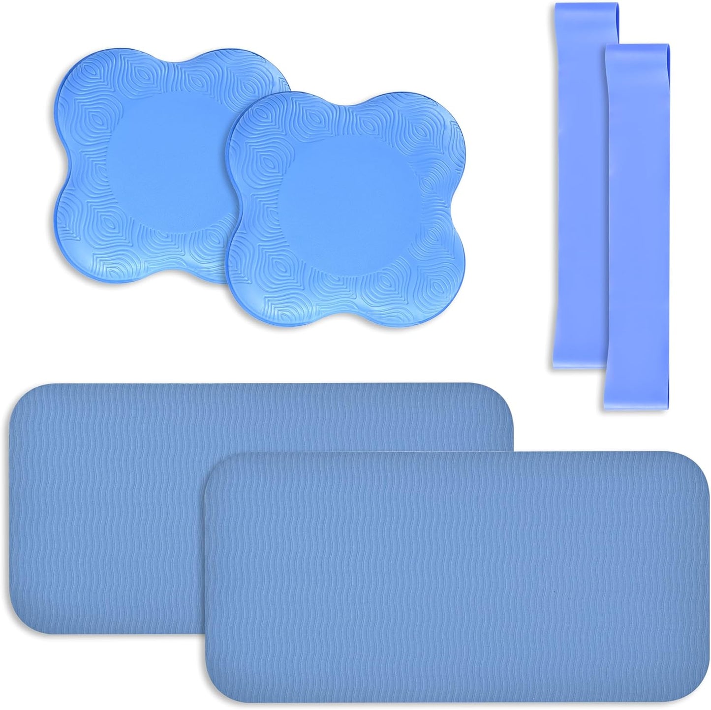 6-Piece Yoga & Pilates Knee Pads Set | Extra Thick Foam for Ultimate Comfort
