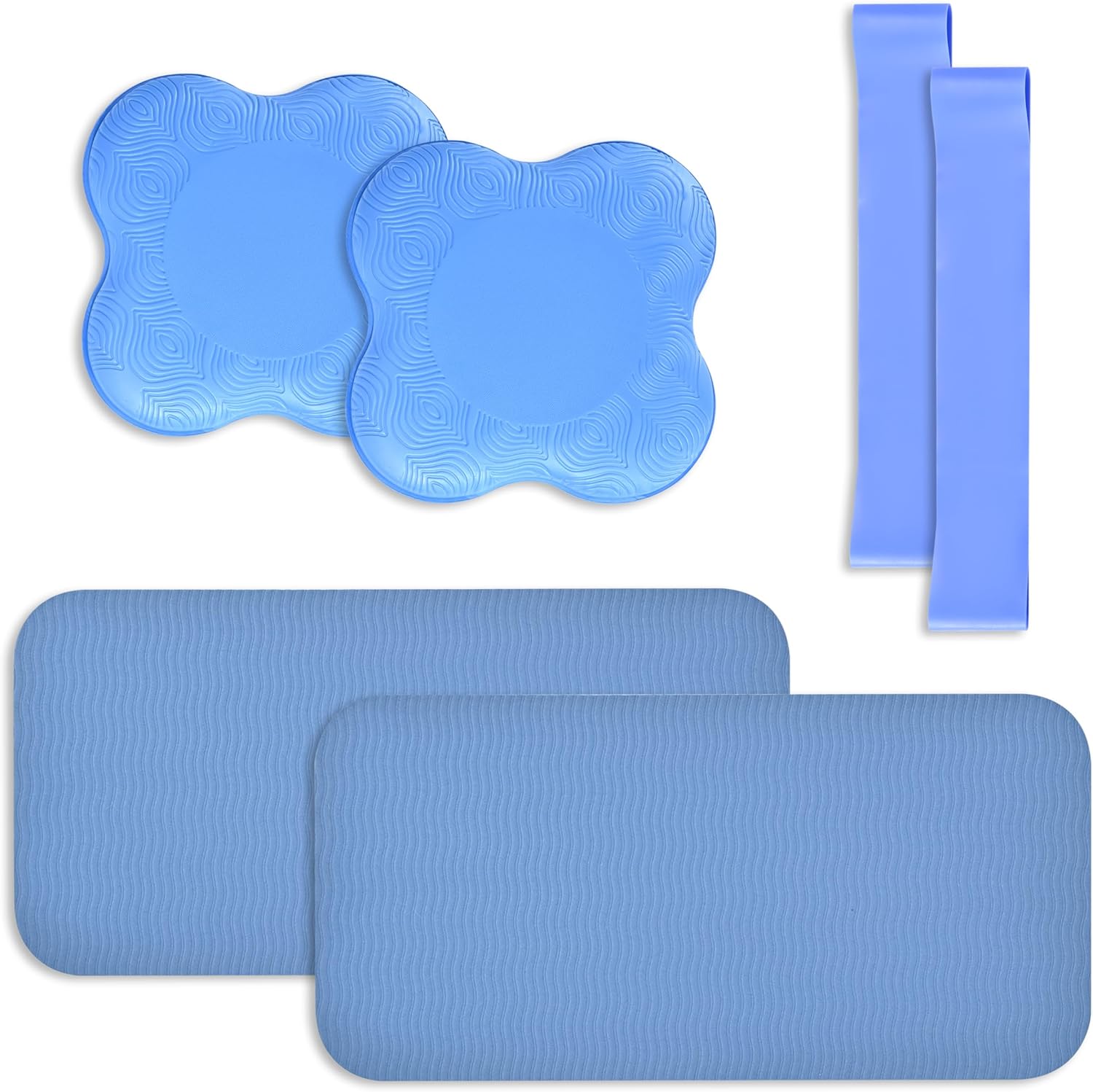 6-Piece Yoga & Pilates Knee Pads Set | Extra Thick Foam for Ultimate Comfort