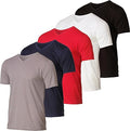 Men's Mesh Quick Dry V-Neck T-Shirt 5 Pack - Athletic