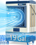 48ft Evaporative Air Cooler 6500 CFM - Portable Outdoor Swamp Cooler