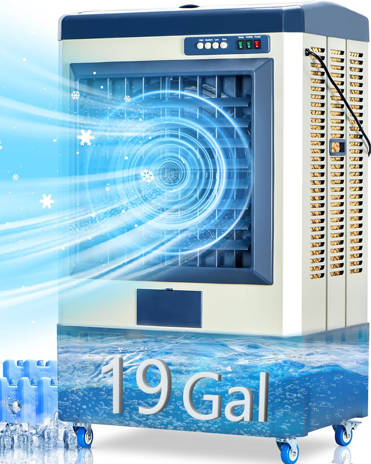 48in Evaporative Air Cooler with 6500 CFM for Outdoor Use