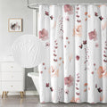 Extra Long Shower Curtain 72 x 84 - Modern Watercolor Floral Bath
