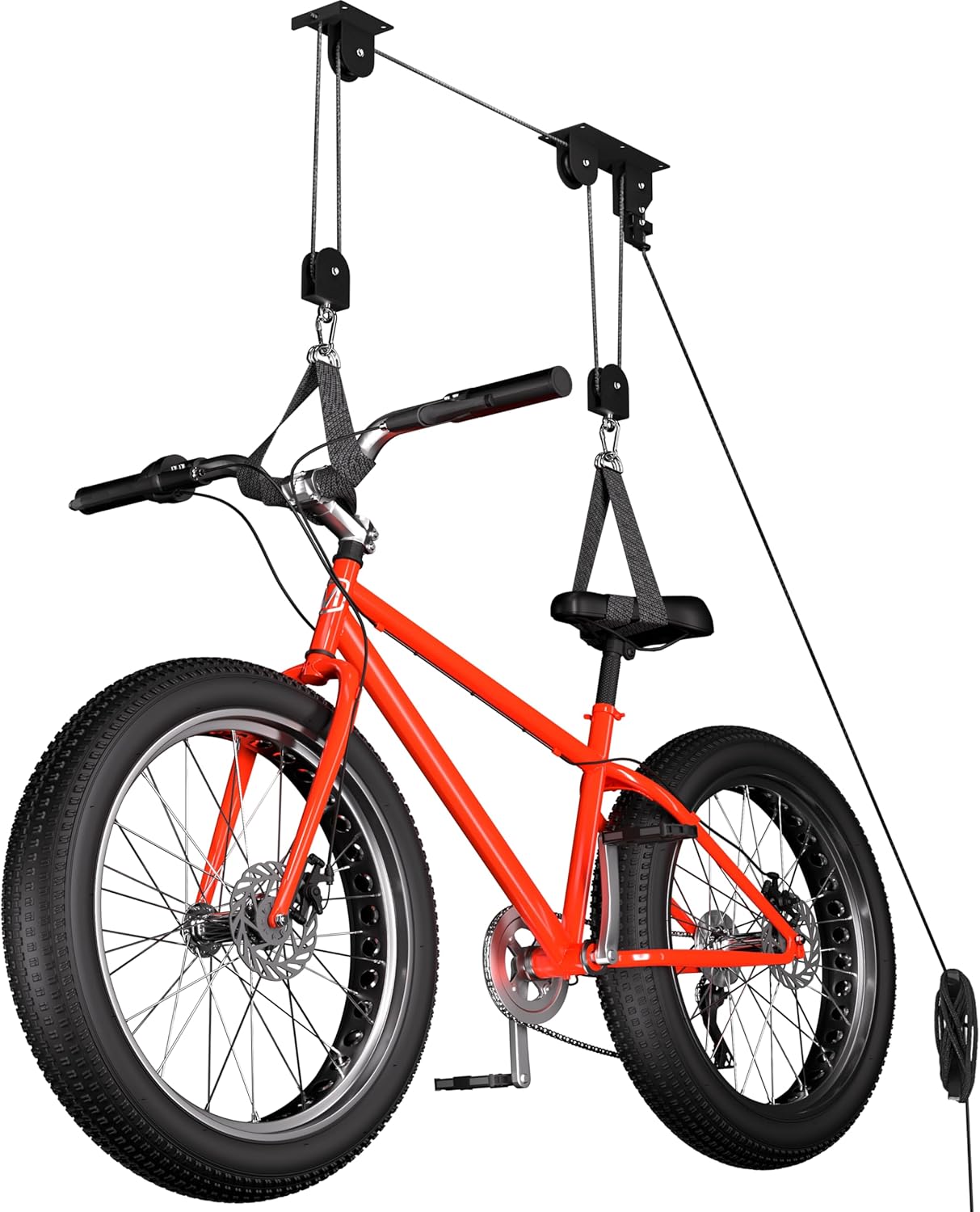 Heavy Duty Bike Hoist for Garage Ceiling Storage System
