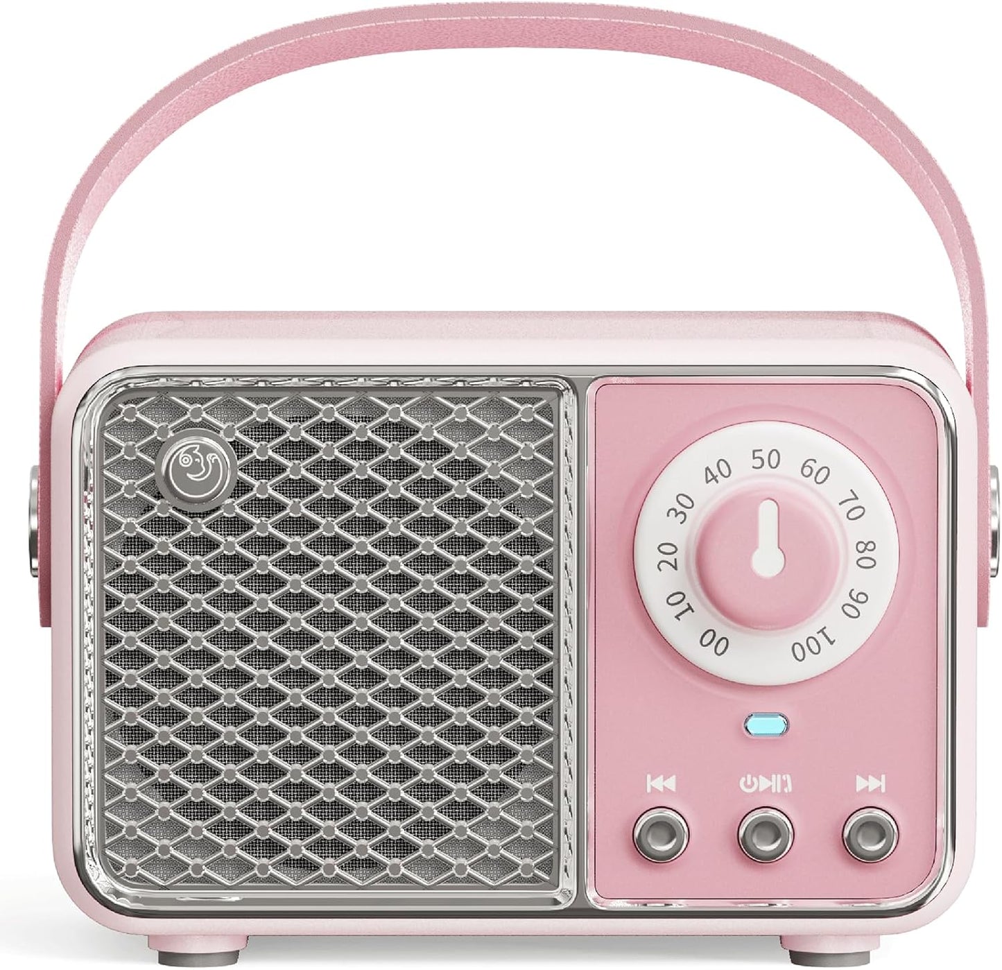 Vintage Bluetooth Speaker - Portable & Cute Pink Retro Style