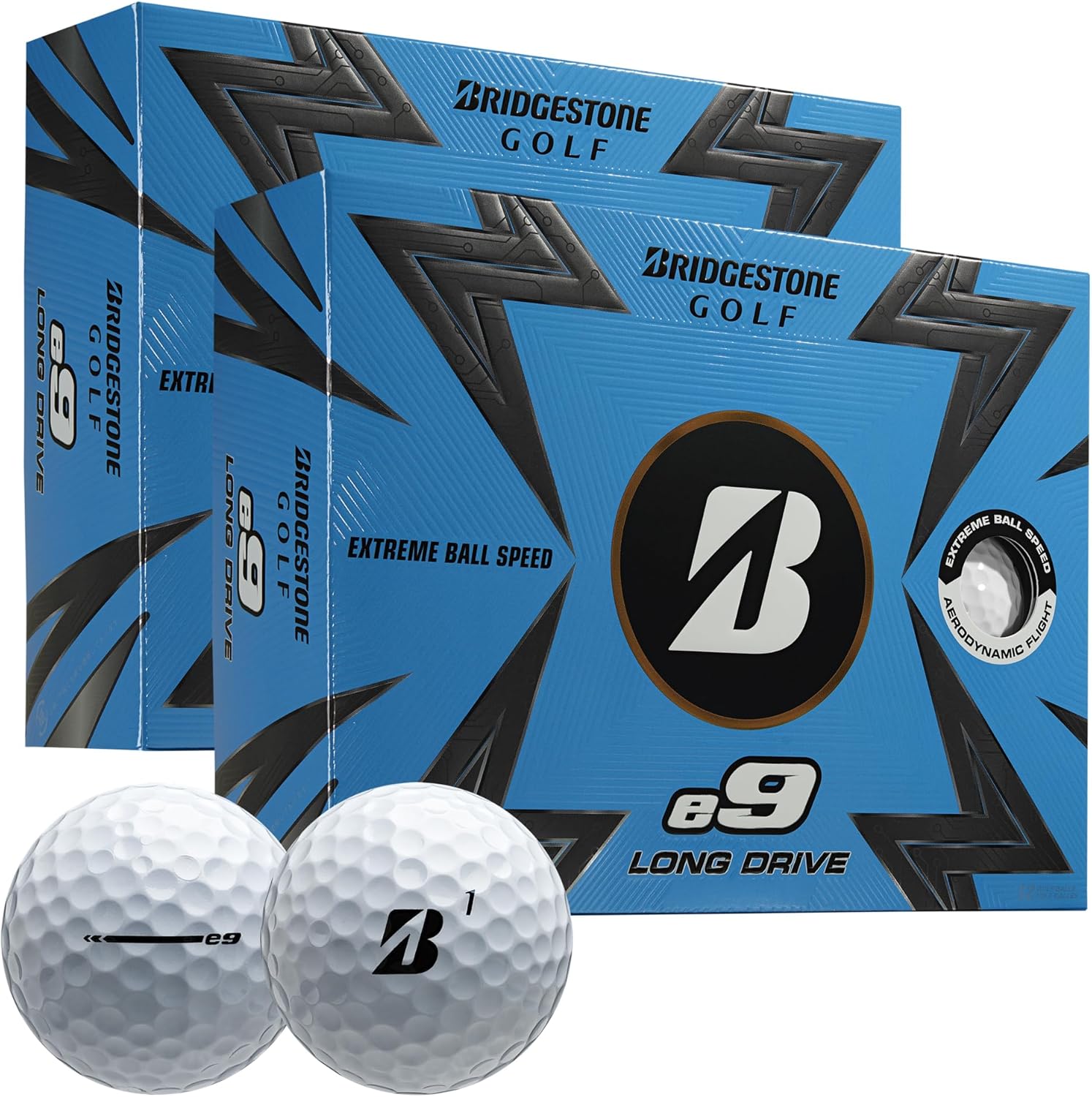 Bridgestone Golf e9 Contact Golf Balls for Extreme Distance