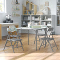 Mindy Kids 5-Piece Folding Table and Chairs Set for Playrooms