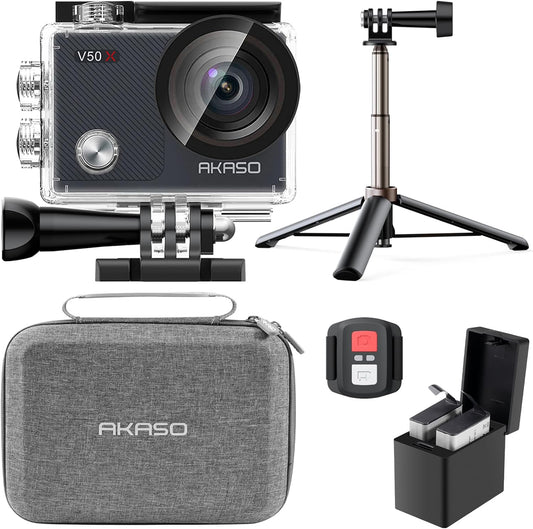 AKASO V50X Action Camera: 4K30fps, EIS, Waterproof & More