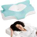 Cervical Memory Foam Pillow Medium Firm - Ergonomic Neck Relief