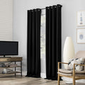 Sun Zero Nordic 2-pack Theater Grade Blackout Curtain Panels 52in x