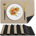 MOSAYT Vinyl Placemats Set of 8 for Stylish Dining Experience