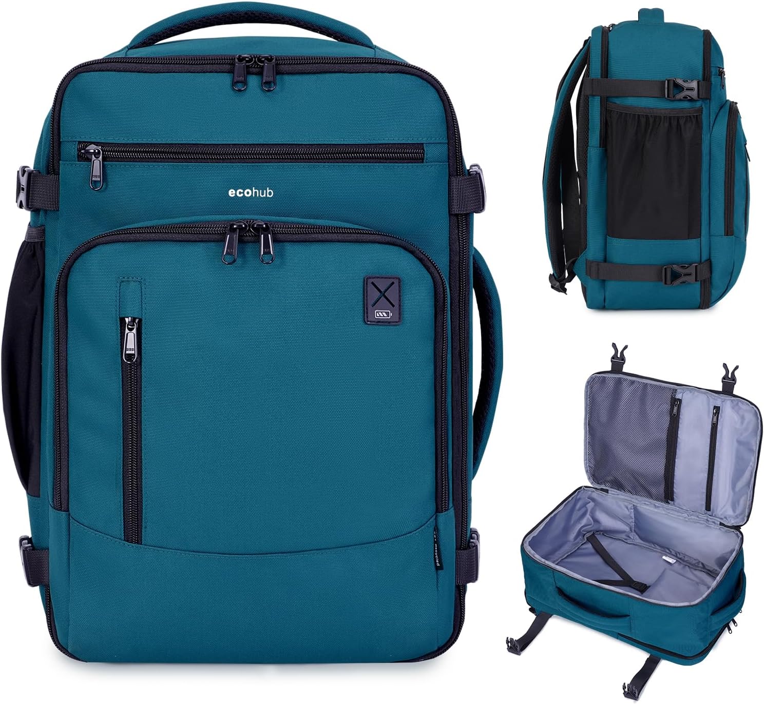 ECOHUB 17 Small Travel Backpack for United Airlines Travel