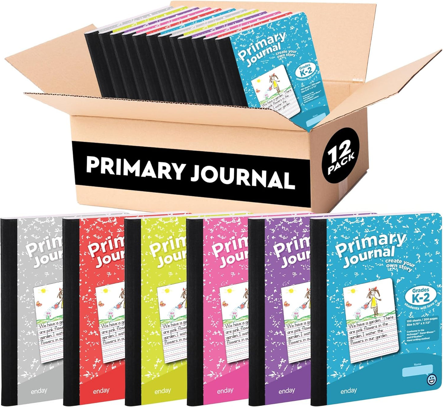 Enday Primary Journal for Kids - Perfect Writing Notebook