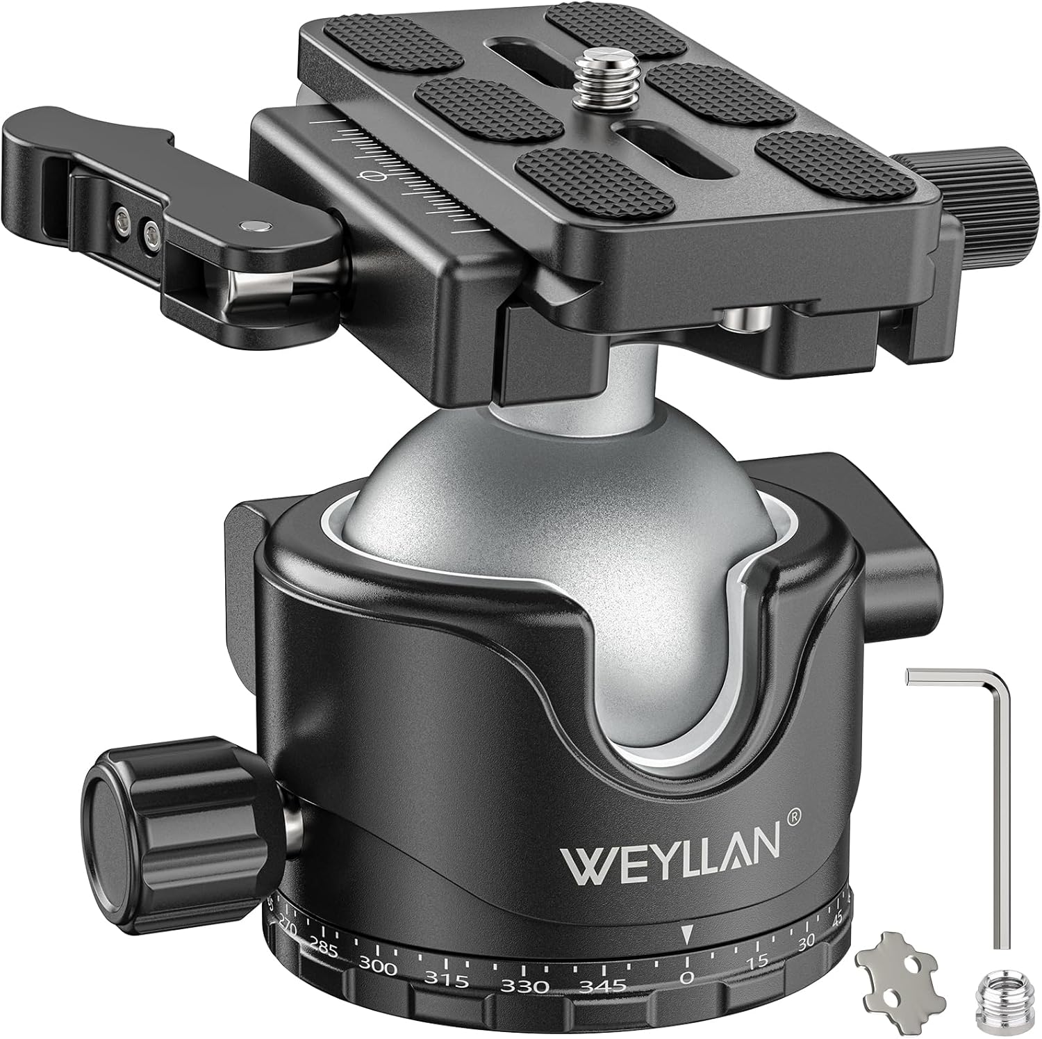 WEYLLAN EH46L Tripod Ball Head for DSLR and Camcorder Use