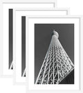 20x28 Picture Frame Set of 3 - White Poster Frames with Optional Mat