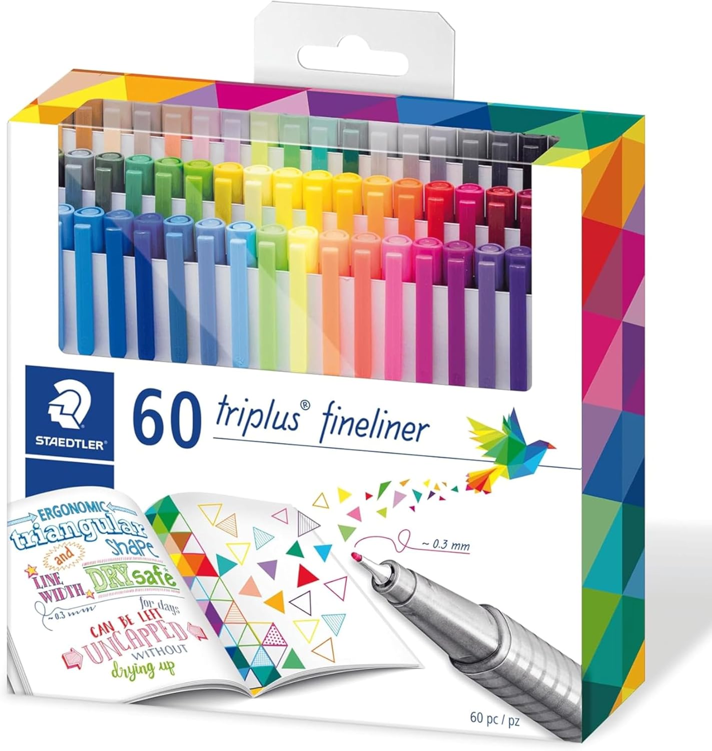STAEDTLER Fineliner 60pcs Set for Precise and Creative Drawing