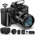 4K Digital Camera for Photography - 64MP Vlogging Camera with Flip