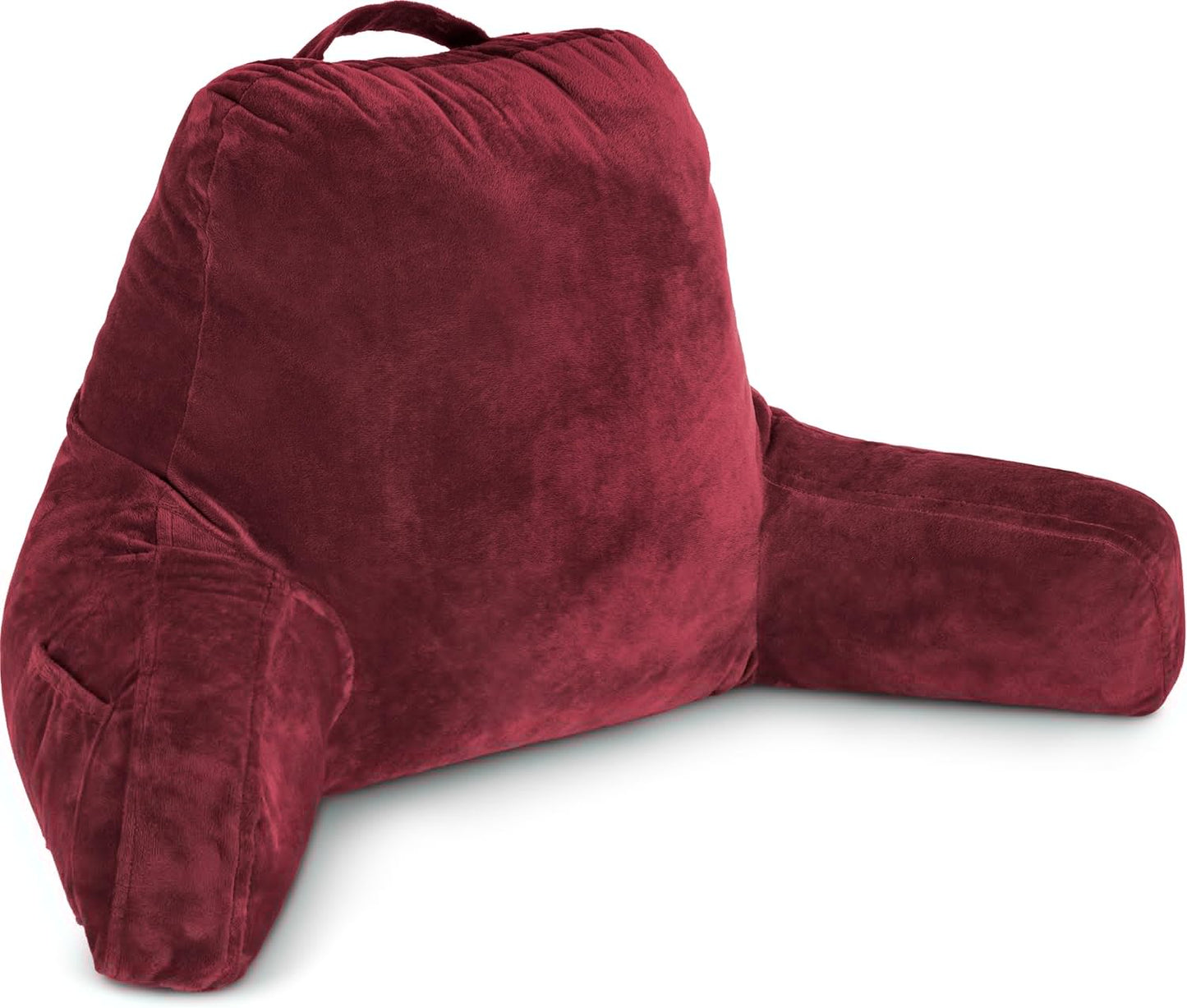 Husband Pillow Maroon - Original Reading Pillow for Comfort
