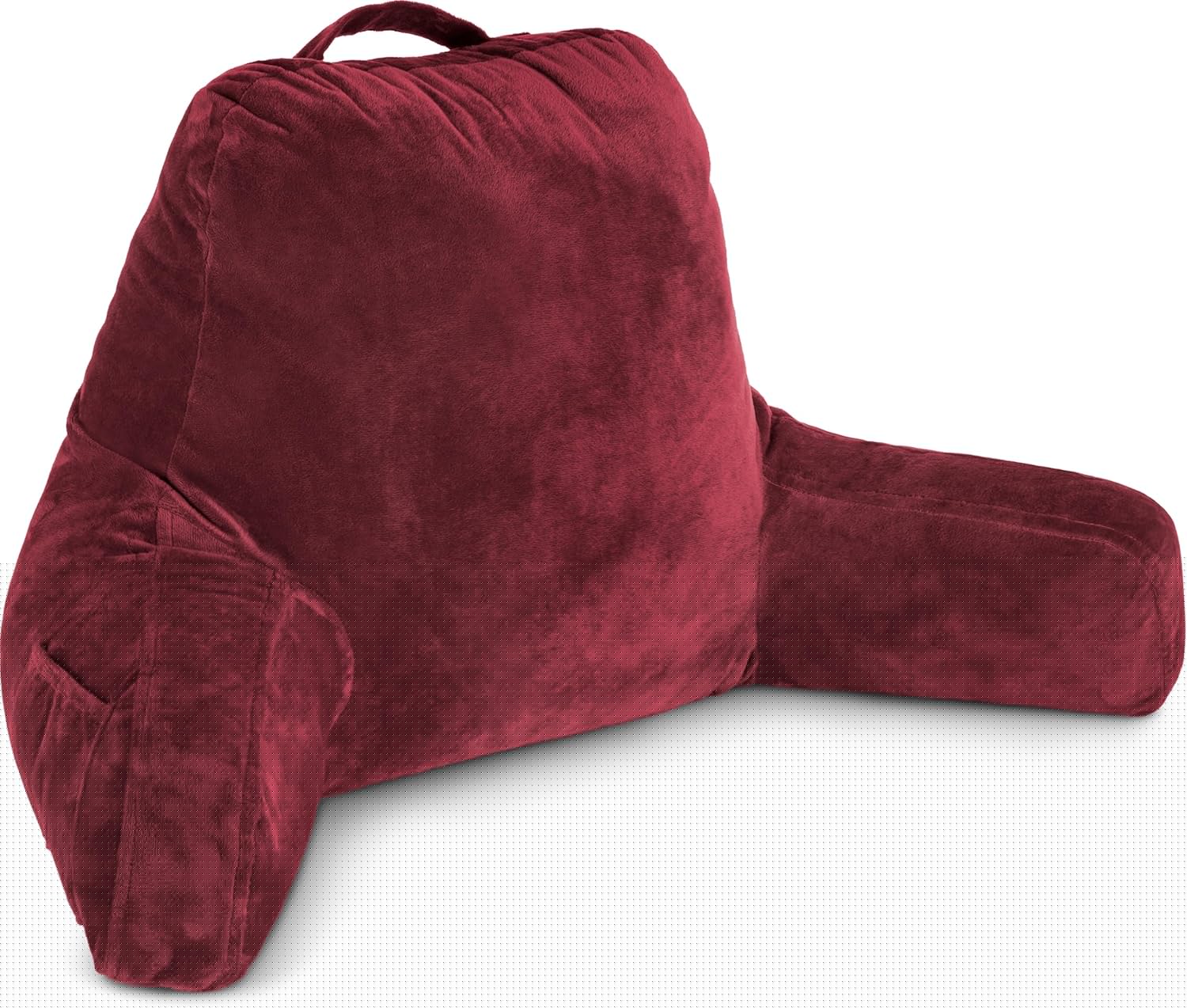 Husband Pillow Maroon - Original Reading Pillow for Comfort