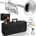 AKLOT Hand-Hammered Bell Bb Trumpet - Beginner All-In-One Set