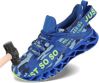 COKAFIL Steel Toe Shoes for Men Women Comfortable Slip On Safety