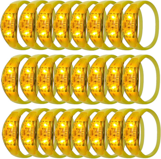 100 Pcs Sound Activated LED Bracelets for Rave Parties and Gifts