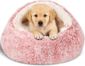 Calming Bean Mush Covered Cat Bed with Hooded Cover - Cozy Hideaway
