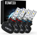 BEAMTECH 9005 9006 Fog Light Bulbs Combo - 6500K Bright White