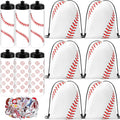 24 Pcs 20 Oz Baseball Water Bottles Bulk with Drawstring Bags - Team
