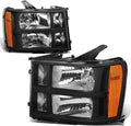 OE Style Headlights Compatible With 07-13 GMC Sierra - Clear Fit