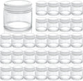 TOPZEA 30 Pack 2 oz Small Glass Jars with Lids - Compact Storage Set
