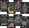Christmas Mini Notebooks 24 Pads - Pocket Holiday Memo Pads for Gifts