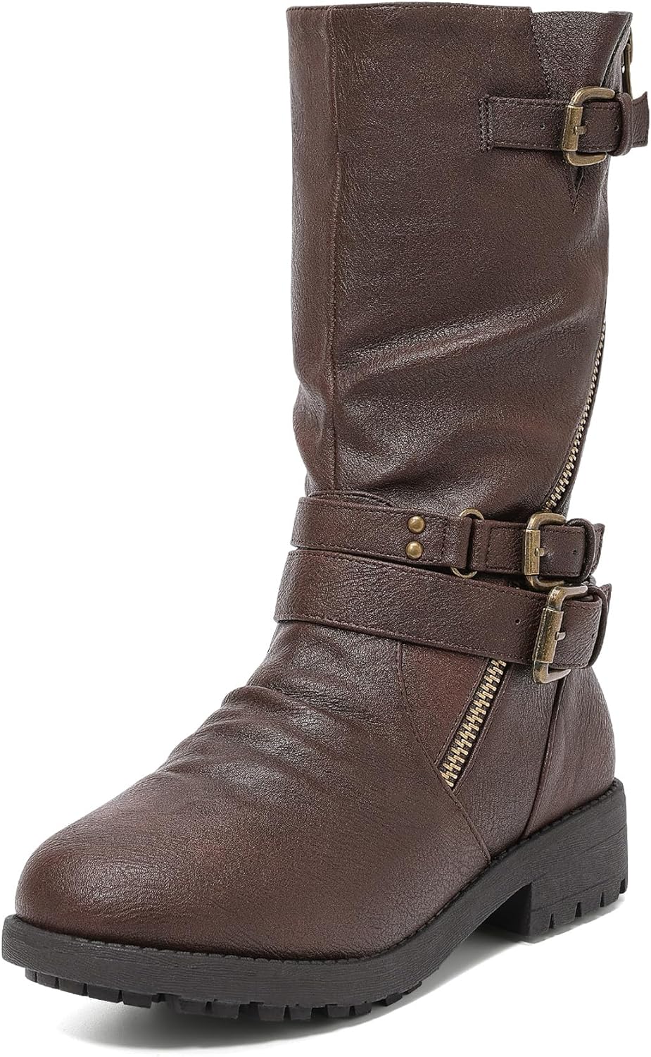 DREAM PAIRS Girls Buckle Zipper Knee High Winter Boots Review