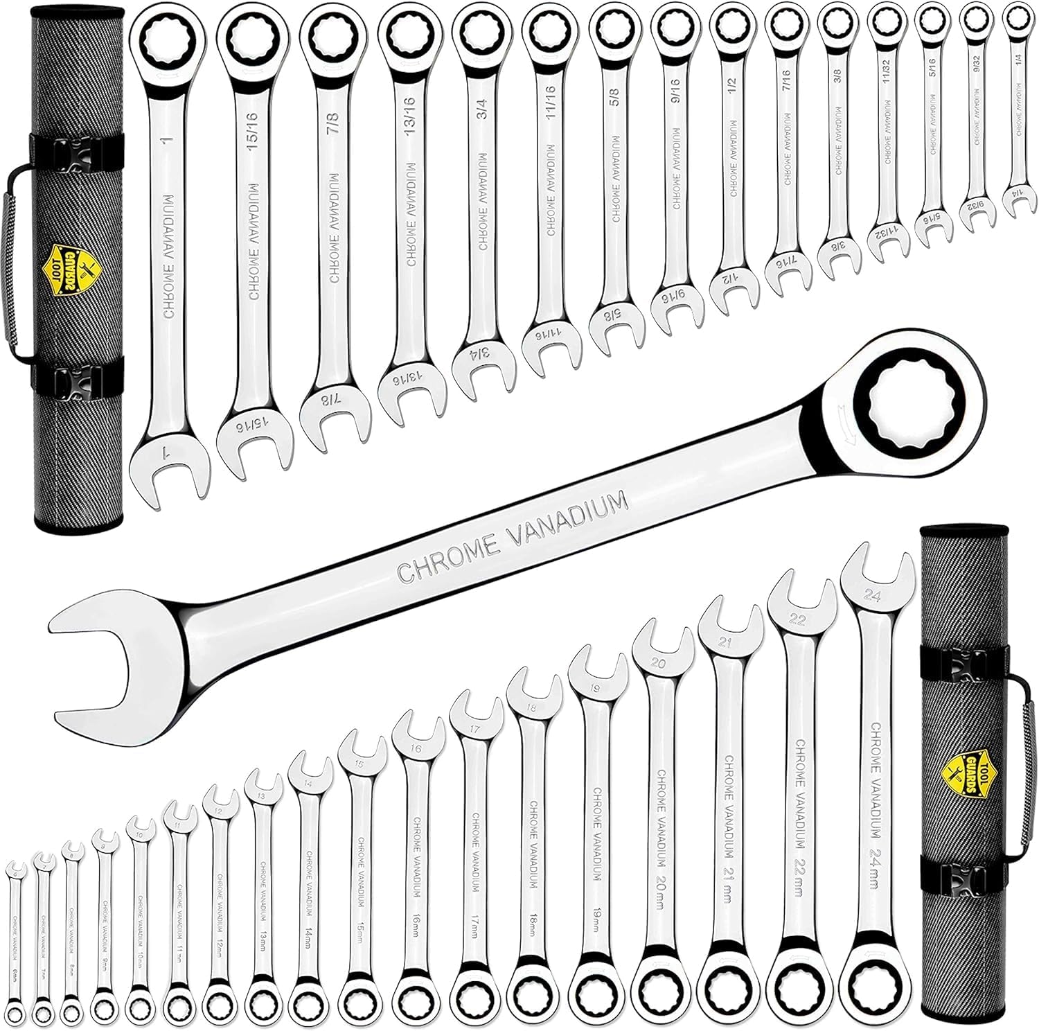 TOOLGUARDS Complete Ratcheting Wrench Set for Every Mechanic