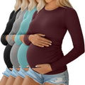 Ribbed Cotton Maternity Shirts for Comfortable Pregnancy Wear