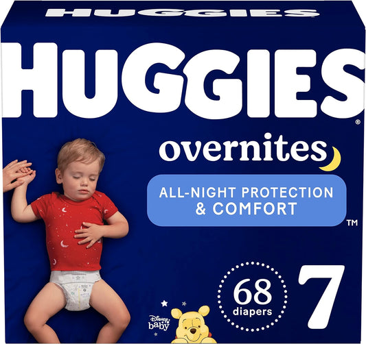 Huggies Size 7 Overnites: 68 Ct for All-Night Protection